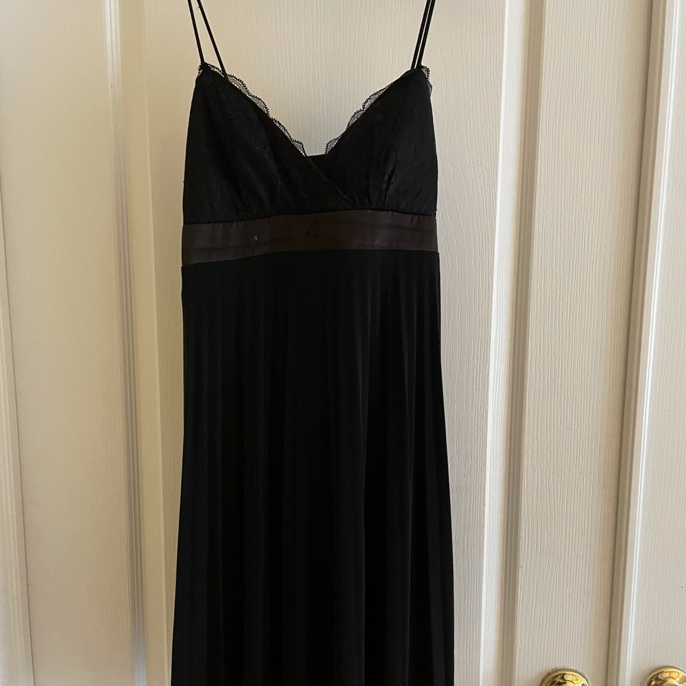 B. Darlin Little Black Dress Lace & Satin Details